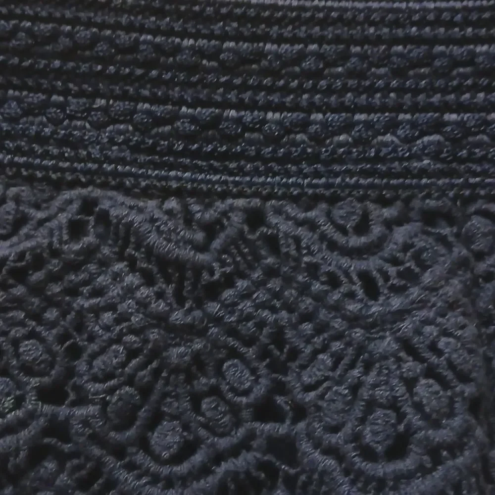 JUSTICE Girls Size 10 Crocheted Top/Lined Dress Shorts Navy Blue